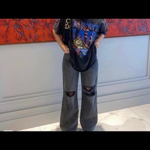 Adika Blaine Ripped black wash jean
